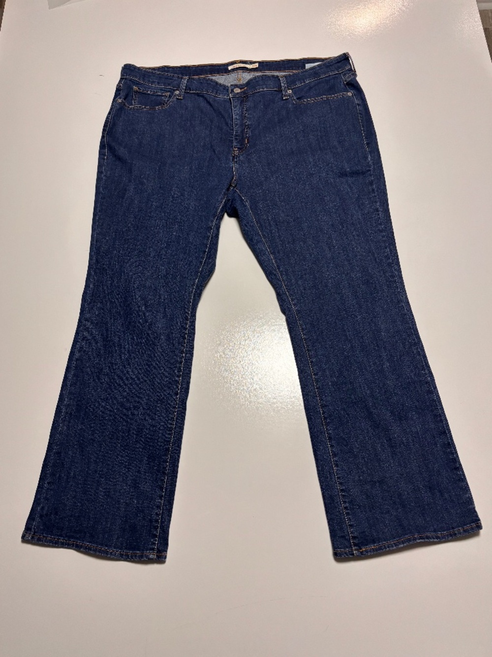 Womens Levis 415 Classic Boot Dark Wash Denim Jeans Size 24w